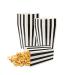 ISKYBOB 24 Pack Mini Striped Popcorn Boxes Containers Paper Popcorn Chicken Bags for Carnival Party Movie (Black)