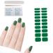 Semi Cured Gel Nail Strips 31 PCS Gel Nail Polish Stickers Wraps Adhesive Gel Nail Stickers with Nail File Stick and Sealing Strip(L)