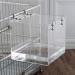 NEWCOMDIGI Bird Bathtub: Cage Accessory for Parakeet, Parrots, Sun Conure, Cockatiel - 1 Piece Canary Bath Inside Cage with Hook - Buy Online on GoSupps.com