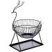 Kitchen Countertop Fruit Rack Fruit Basket Metal Deer Figurine Fruit Basket Fruit Bowl Metal Wire Vegetable Bowl Mesh Countertop Fruit Holder Bowl for Kitchen Counter Gold Black Fruit Trays (Color :