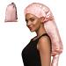 Hooded Hair Dryer MSDADA Adjustable Hair Steamer Portable Hair Dryer Hooded Hair Dryer Net Hood for Women Long Curly Hair Pink
