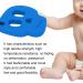 Safe Silicone Baby Bite Ring Necklace - Calming Chew Pendant for Toddlers | Blue Infant Teething Toy - Buy Online on GoSupps.com