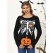 G and PL Halloween Women's Pregnancy Top | Maternity Funny Costume Long Sleeve Shirt - Buy Online on GoSupps.com