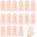 16Pcs Gel Finger Cots with Air Holes  Gel Finger Protectors Finger Covers Protection for Finger Tips  Breathable Finger Covers Finger Caps Gloves Finger Protectors for Wound  Finger Cracking