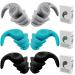3 Pairs Noise Cancelling Ear Muffs for Sleeping Hearing in Flexible Silicone for Sleep Reusable Concerts Ear Buds Travel Studying Loud Noise Ear Muffs Black Blue