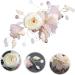 Housoutil Bridal Hair Comb Rhinestone Hair Side Comb Wedding Hair Accessories Flower Headpiece for Women Flower Hair Comb Hair Clips Bride Conch Wedding Flowers Pink Silk Cloth - Buy Online on GoSupps.com