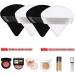 BODYA 10 Pieces Pure Powder Puff Soft Velvet Face Triangle Cosmetic Foundation Sponge Washable Face Cosmetics Cotton for Loose Powder Mineral Powder Body Powder Wet Dry Makeup Tool - Buy Online on GoSupps.com