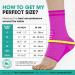 Modvel Ankle Brace Socks - Compression Sleeve for Sprains & Tendonitis | Support for Men & Women - Small T Pink Gum - Buy Online on GoSupps.com