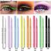 INTEROOKIE Colorful UV Fluorescent Gel Eyeliner Pen Waterproof Oil-Resistant Non-Staining Beauty Makeup with Pearlescent Eyeliner Pen (J97) - Buy Online on GoSupps.com
