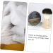 Minkissy Shaving Foam Shell Clips Set | Metal Shaving Brush & Cup with Stand | Body Care & Hairdresser Accessories | Travel-Friendly | 12x8.5cm Black - Buy Online on GoSupps.com