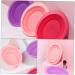 Housoutil Makeup Brush Scrub Pad Scrubber Brush Cleaning Bowl Foldable Bowl Silicone Brush Cleaning Pad Folding Silicone Bowl Makeup Accessories Brush Cleaning Tool Silica Gel Pink - Buy Online on GoSupps.com
