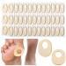 72 Count Soft Foam Callus Cushions Oval Corn Cushion Pads Self Stick Adhesive Foot Care Cushions Waterproof Corn Protectors for Feet Women Men (Beige)