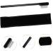 FOMIYES 1 Set Eyelash Comb Metal Brow Lash Makeup Brush Brow Makeup Brush Brow Brush with Bag Brow Spoolie Brush Eyebrow Comb Brush The Lash Tool Steel Needle Girl Wooden Handle Metal Comb 15x1.8cm Black - Buy Online on GoSupps.com