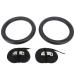 XHTLLO Black Non-Slip Adjustable ABS Fitness Rings Polyester Band Pull Up Exercise Rings For Gymnastics Training