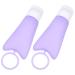 MILISTEN 1 Set 2 Silica Gel Bottle Travel Bottle Toiletry Containers for Travel Liquid Soap Travel Size Toiletries Travel Toiletries Body Wash Lotion Holders Soap Dispenser Purple Filling