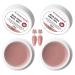 COMODOR Solid Sculpture Gel Nail Extension Non-Sticky Hand Nail Carving Gel Non-Stick-Hand Builder Gel Art Modeling Gel 2 Pcs*15ml Solid Builder Gel (2 Nude)