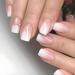 24 Pcs Medium Press on Nails Square Pink Fake Nails Gradient False Nails with Rhinestone Designs Full Cover Stick on Nails French Nails for Women and Girls Fall Nails Style 12