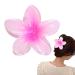 Hawaiian Claw Clips for Hair Flower Claw Plumeria Hair Clip | Colorful Flower Shape Hair Accessories for Women Girls with Thin or Thick Hair Maijia Magenta