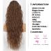 PORSMEER 28 Ginger Brown Long Beach Wave Ponytail Extension - Synthetic Drawstring Clip-In Hairpiece for Women - Buy Online on GoSupps.com