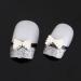 OrangeTag White Pearl Bow Tie 3D Nail Art Slices - Set of 10 DIY Decorations - Buy Online on GoSupps.com