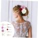 DOITOOL 1 Set Japanese-style hair clip plant hair stick set preserved flower artificial flower purple the flowers french barrette hair clips bridal hair clip polyester iron - Buy Online on GoSupps.com