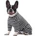 Ruiqas Dog Surgery Suit for Male & Female - Prevents Licking Breathable Striped Pet Body | Dark Gray L - Buy Online on GoSupps.com