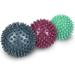 Navaris 3x Hedgehog Massage Balls Set - Foot Hand & Back Massage - Medium & Hard Fitness Balance Balls for Relief - Buy Online on GoSupps.com