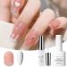 Gel Nail Polish Set Jelly Nude & White French Manicure Kit Soak Off UV/LED Gel Nail Varnish Sheer Nude Gel Nail Polish With White Nail Liner Painted Gel Polish for Nail Art DIY - Buy Online on GoSupps.com