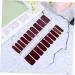 Healeved 3 Sheets Women Nail Stickers False Fingernail Tips Tough Nail Polish Strips French Manicure Nail Polish Nail Art Cover Tip Manicure False Nails French Manicure Stickers Red - Buy Online on GoSupps.com
