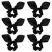 Jaciya Black Hair Ties Silk Bow Scrunchies for Hair Bunny Ears and Tail Scrunchies Hair Accessories for Women bows-9