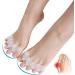 Gu Cheng Silicone Toe Stretchers and Separators - Bunion Corrector for Foot Pain Relief - White - Buy Online on GoSupps.com