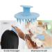 Ithyes Scalp Massager & Hair Shampoo Brush - Soft Silicone Bristles for Dandruff Treatment | Head Scrubber for All Hair Types - Curly Girls Women Men Children & Pets (Blue) - Buy Online on GoSupps.com