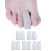 Sumiwish Silicone Toe Caps Gel Toe Sleeves for Wen & Women Running Walking Prevent Blister Corn Calluses Protect Nail Toes Sore Toes 5 Pairs Gel Toe Protector Caps 01 White