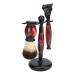 Shaving Holder Brush Set Beard Shaving Brush Set Portable 3-Piece Lightweight Resin for Men for Salon