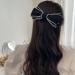 2 Pack Elegant Bow Hair Clips - Black and White Hair Barrettes for Women and Girls - Buy Online on GoSupps.com