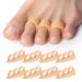 Welnove Hammer Toe Corrector and Straightener - 8 Pcs Toe Support Pads Cushion - Realign Bent Crooked Curled Claw Hammer Toes - Three Loops Design