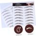 Didiseaon 4pcs Eyebrow Stickers Eyebrow Sticker Brown Decal Stickers Stick on Eyebrow Tool 6d Cosmetic Hair - Buy Online on GoSupps.com