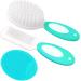 Baby Hair Brush Cradle Cap Brush Baby Hair Comb Baby Hair Brush and Comb Set for Newborns & Toddlers Baby Brush Soft Bristles Ideal for Cradle Cap Perfect Baby Registry Gift (Green)