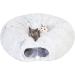 LUCKITTY Warm Plush Cat Dog Tunnel Bed with Washable Cushion-Big Tube Playground Toys 3 FT Diameter Longer Crinkle Collapsible 3 Way  for Indoor Cat Kitty Kitten Puppy Rabbit Ferret - Buy Online on GoSupps.com