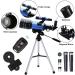 ToyerBee 70mm Telescope for Adults & Kids - Portable 300mm Refractor Travel Scope (15X-150X) with Smartphone Adapter & Wireless Remote - Astronomy Gifts - Buy Online on GoSupps.com