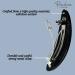 Parcelona French Oval Celluloid Glossy Black Automatic Hair Clip Barrette - Strong Hold Hair Accessory for Girls and Women - Made in France - (Black) - Buy Online on GoSupps.com
