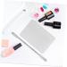 Palette de Maquillage en Acier Inoxydable Grosse Taille avec Anneau Portable pour Nail Art Fond de Teint Professionnels et Passionn s Usage Quotidien et Voyages - Buy Online on GoSupps.com