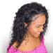 Shop Short Hair Lace Front Wigs - Curly Wave Bob Pre Plucked Natural Black 20inch - Glueless 130% Density for Women | International Shipping - Buy Online on GoSupps.com