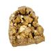 Crystal Rock Stone Electroplated Golden Crystal Mineral Crystal Specimen Natural Crystal Raw Gemstones Cluster for Home Decoration Crafts
