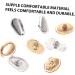 2 Pairs Glasses Nose Pads - Comfortable Nose Saddle Bridge Cushions for Eyewear | Transparent Zinc Alloy Sunglasses Frame Pads - Portable & Durable - Buy Online on GoSupps.com