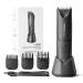 TOUCHBeauty Electric Body Hair Trimmer Groin Hair Trimmer Grommer Pubic Body Gromming kit for Men Ball Trimmer with LED Light Replaceable Ceramic Blade Male Hygiene Razor Waterproof Wet/Dry Black1