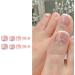 FEIlei 24Pcs Artificial Toe False Nails Tips Press on Nails Fake Nails for Manicure - Buy Online on GoSupps.com