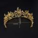 Frcolor Gold Crown Princess Tiara | Crystal Bridal Headband for Women - Buy Online on GoSupps.com
