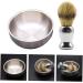 Doitool 2-in-1 Key Bowl & Grooming Tool Set for Men - Rustproof Steel Shaving Brush & Loaf Razor for Perfect Grooming Essentials - Buy Online on GoSupps.com