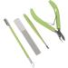 Nail Clipper Set Portable Nail Scissors Grooming Kit Stainless Steel Multifunctional Manicure Tool Set for Home Shop Travel (Green) - Buy Online on GoSupps.com